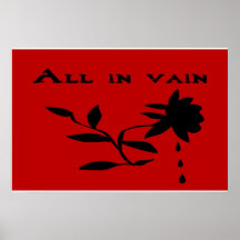 All in vain print