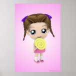 All Mine Chibi Girl Candy Poster