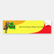 All Muscle Bumper Sticker