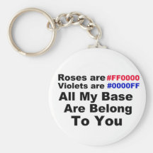All my base are belong to you keychains