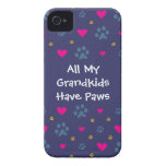 All My Grandkids-Grandchildren Have Paws Case-Mate iPhone 4 Cases