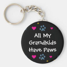 All My Grandkids-Grandchildren Have Paws Keychain