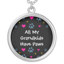 All My Grandkids-Grandchildren Have Paws Custom Jewelry