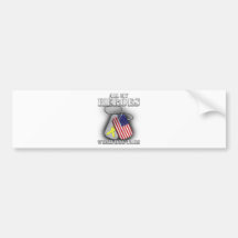 All My Heroes Wear Dog Tags Bumper Sticker