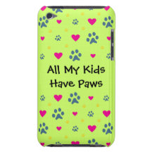 All My Kids-Children Have Paws iPod Case-Mate Cases