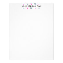 All My Kids-Children Have Paws Letterhead