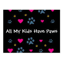 All My Kids-Children Have Paws Post Cards