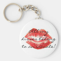 All my kisses keychain