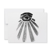 All Seeing Eye Mason Invitation