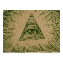 all seeing eye postcard