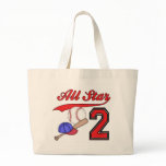 All Star Baseball 2nd Birthday Tote Bag