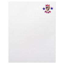 all star baseball player graphic letterhead design