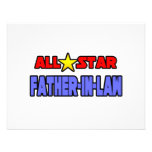 All Star Father-In-Law Custom Invitation