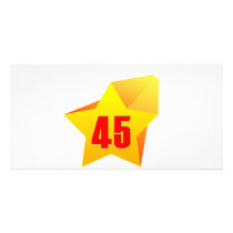 All Star Fourty Five years old! Birthday Custom Photo Card