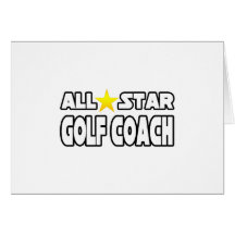 All Star Golf Coach Greeting Card