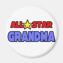 All Star Grandma Refrigerator Magnets