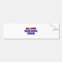 All Star Middle School Teacher Bumper Stickers
