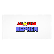 All Star Nephew Personalized Photo Card