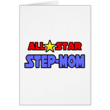 All Star Step-Mom Greeting Card