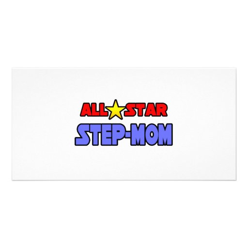 All Star Step-Mom Photo Card Template