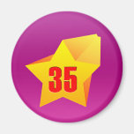 All Star Thirty Five years old! Birthday Magnets