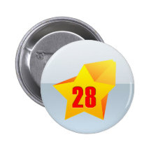 All Star Twenty Eight years old! Birthday Buttons