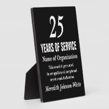 All-Star Volunteer Service Recognition Award Display Plaque