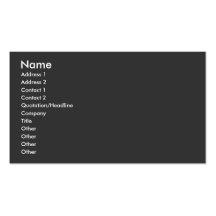 All that Jazz Business Cards
