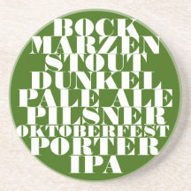 All the Beers for Oktoberfest! Coasters