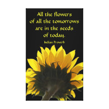All The Flowers Sunflower Canvas Canvas Print