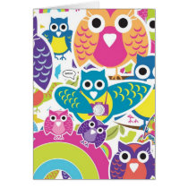 all the owls greeting cards