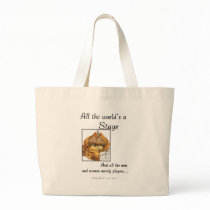 All the worlds a stage tote bag