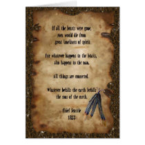 All Things Are Connected Greeting Card