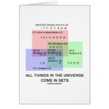 All Things In The Universe Come In Sets Cards