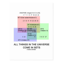 All Things In The Universe Come In Sets Post Card