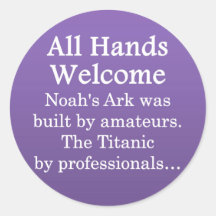 All Volunteer Skills Welcomed Stickers
