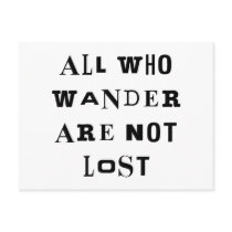 All Who Wander Postcard