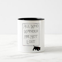 All who wander . . . Scotties, too! Coffee Mugs