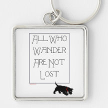 All who wander . . . Scotties, too! Key Chain