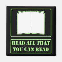 All You Can Read Fridge Magnet
