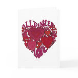 All You Need Is Love Heart Card