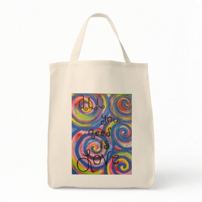 'All You Need is Love' Tote Bag by naturalkinddesigns