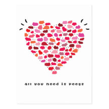 All you need is peegs post cards