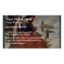 Allegorical Figure Of Italia By Veit Philipp Business Cards