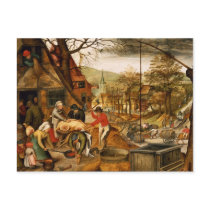 Allegory of Autumn Postcard
