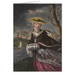 Allegory of March - Beautiful Woman Greeting Card