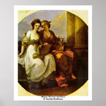 Allegory Of Poetry And Music. By Angelika Kauffman Poster