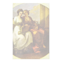 Allegory Of Poetry And Music. By Angelika Kauffman Stationery Paper