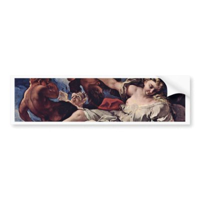 Allegory Of The Arts,  By Ricci Sebastiano Bumper Sticker by Artcollection