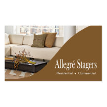 Allegré Stagers Home Staging Interior Design Business Cards